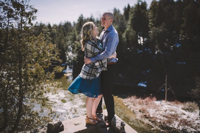 Elora Gorge Engagement Photography