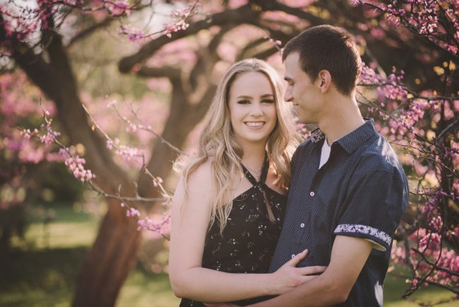 Spring Blossoms Engagement Session Photography Kitchener Toronto Guelph