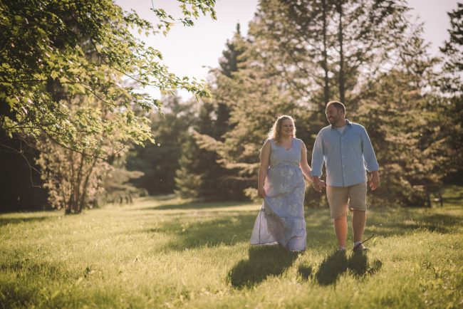 Sunset Engagement Session With Dogs Guelph Kitchener Waterloo Toronto