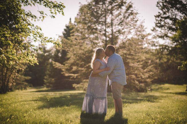 Sunset Engagement Session With Dogs Guelph Kitchener Waterloo Toronto