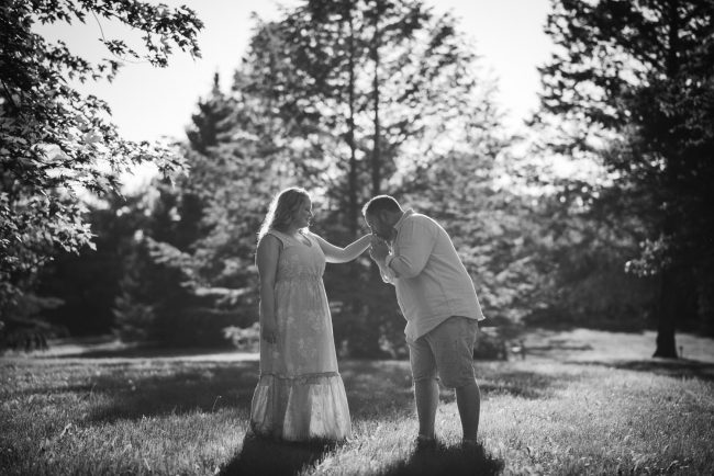 Sunset Engagement Session With Dogs Guelph Kitchener Waterloo Toronto