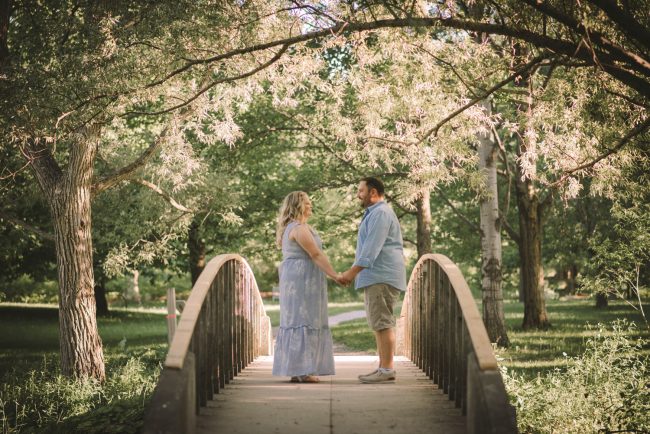 Sunset Engagement Session With Dogs Guelph Kitchener Waterloo Toronto