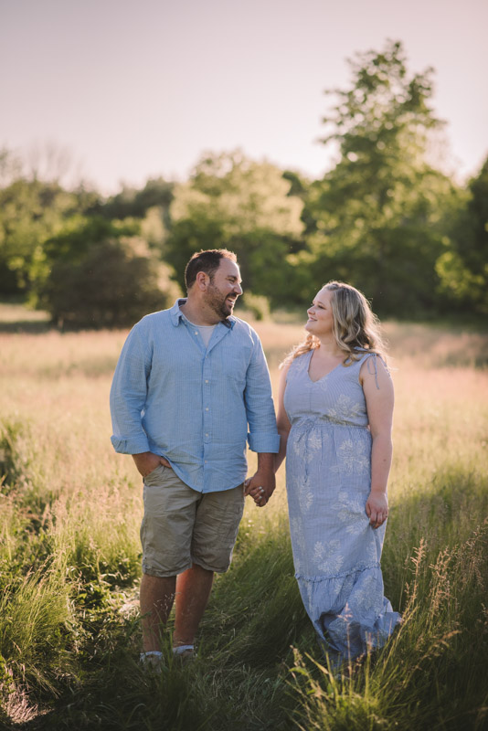 Sunset Engagement Session With Dogs Guelph Kitchener Waterloo Toronto