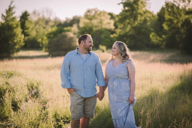 Sunset Engagement Session With Dogs Guelph Kitchener Waterloo Toronto