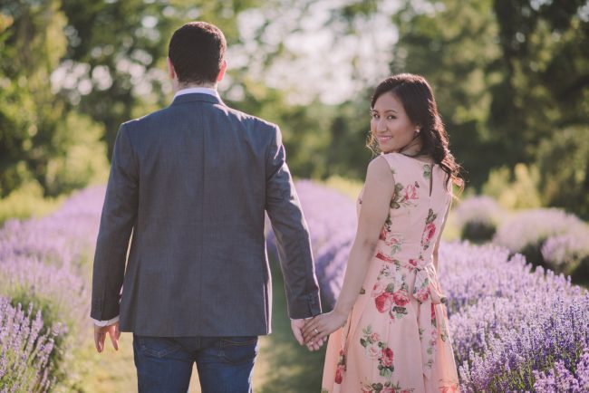 Lavender Farm Engagement Photography Toronto Kitchener