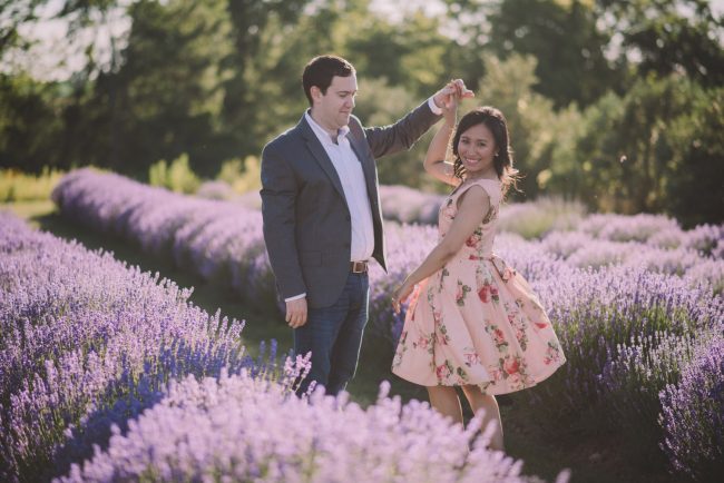 Lavender Farm Engagement Photography Toronto Kitchener