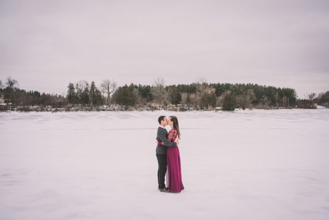 Beautiful Winter Engagement Photoshoot