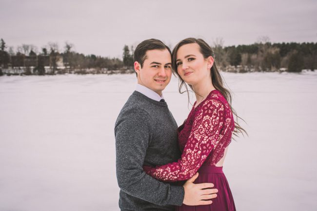 Beautiful Winter Engagement Photoshoot