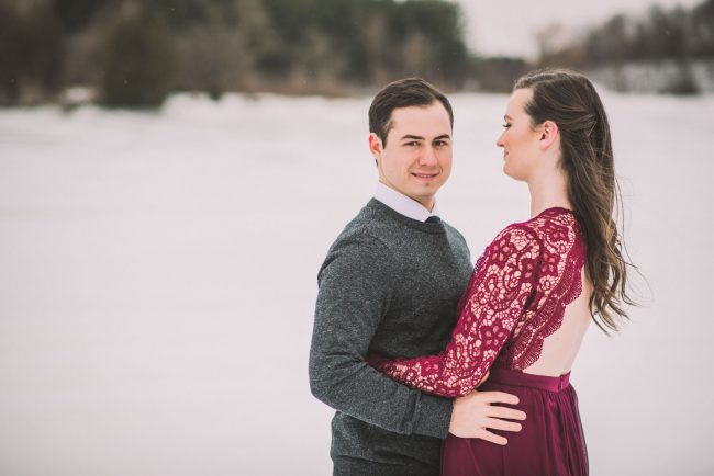 Beautiful Winter Engagement Photoshoot