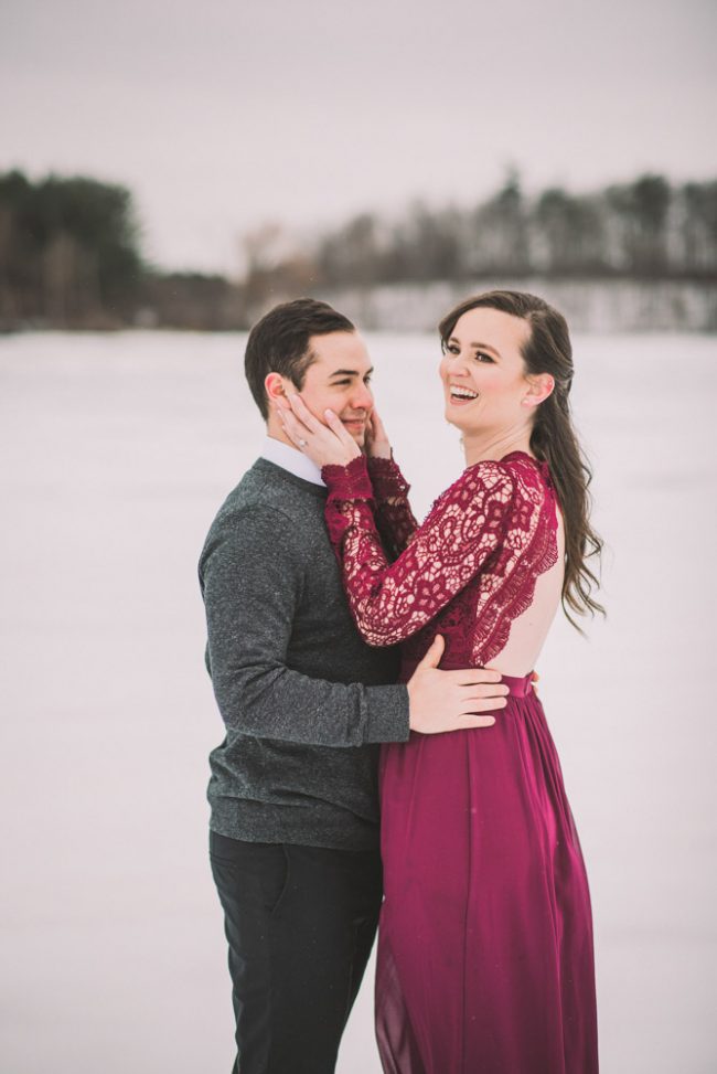 Beautiful Winter Engagement Photoshoot