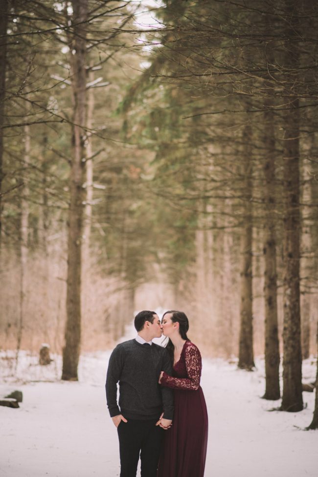 Winter engagement photography Guelph