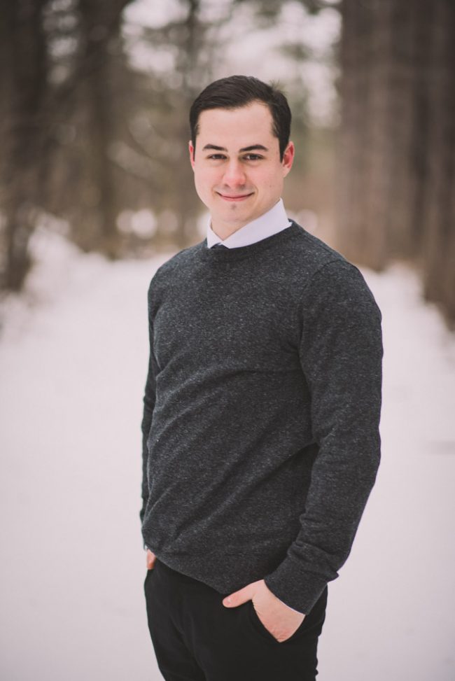 Winter engagement photography Guelph