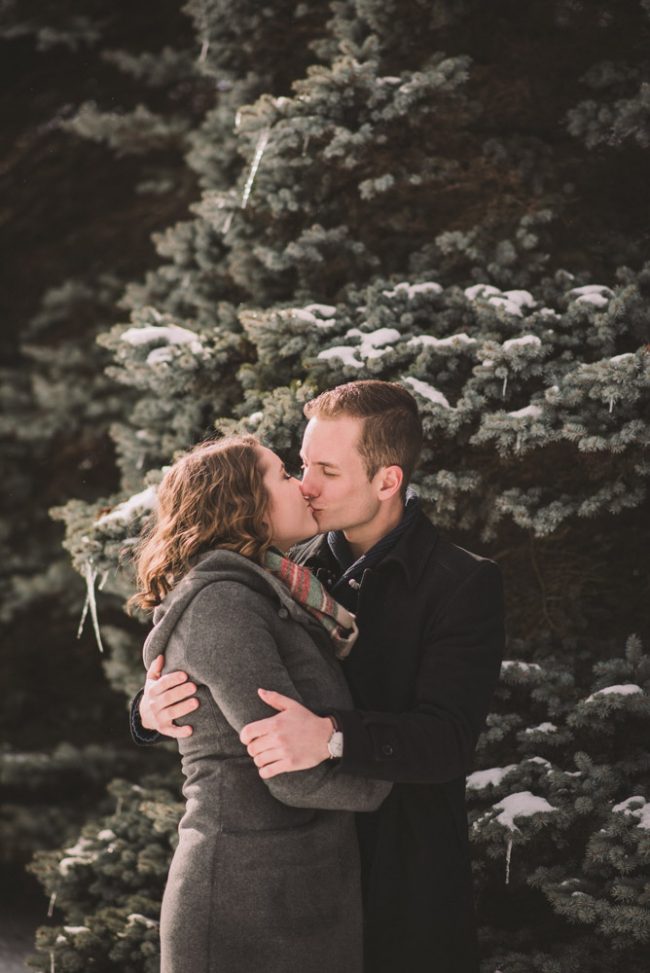 Romantic Winter Engagement Photography