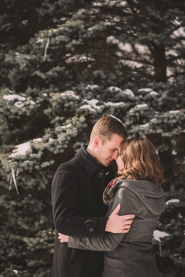 Romantic Winter Engagement Photography
