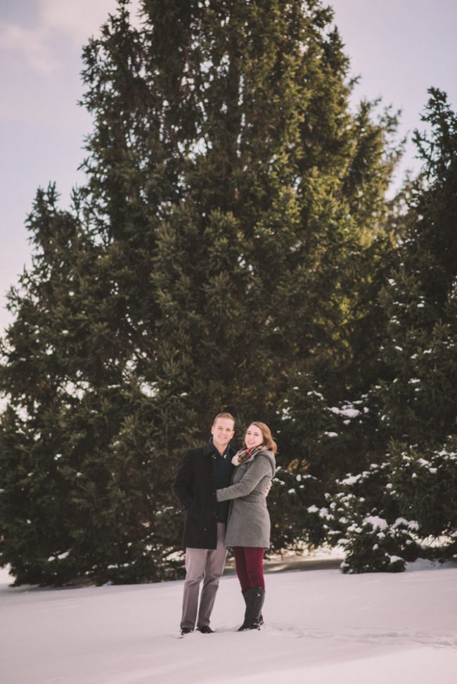 Romantic Winter Engagement Photography