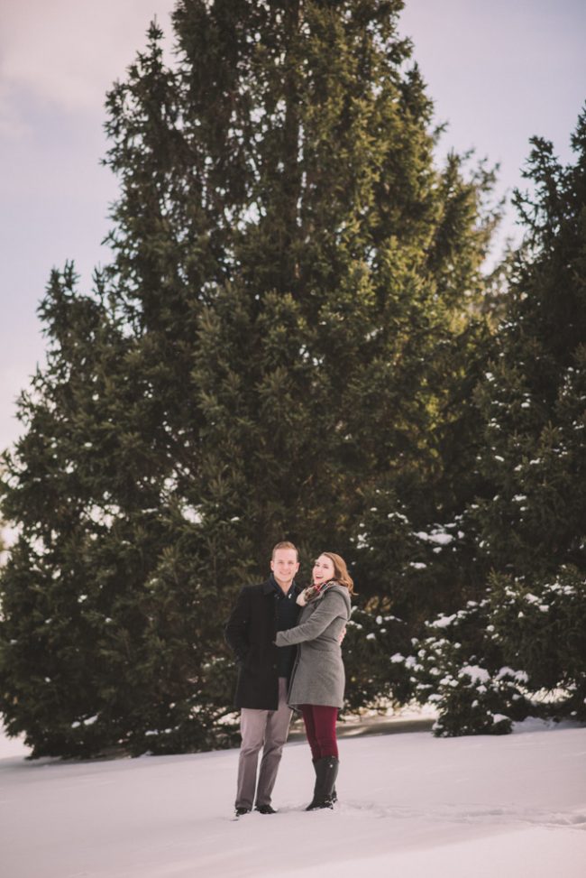 Romantic Winter Engagement Photography