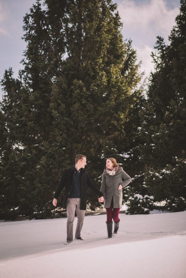 Romantic Winter Engagement Photography