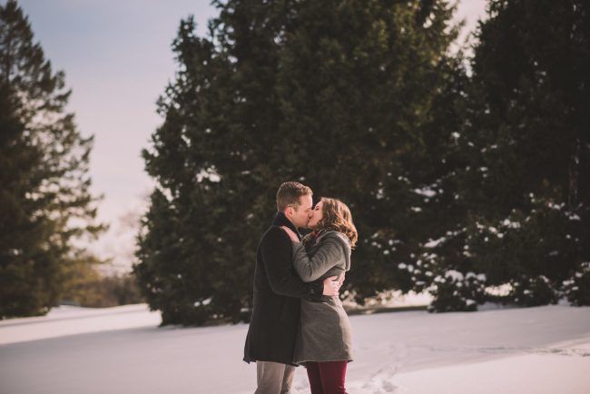 Romantic Winter Engagement Photography