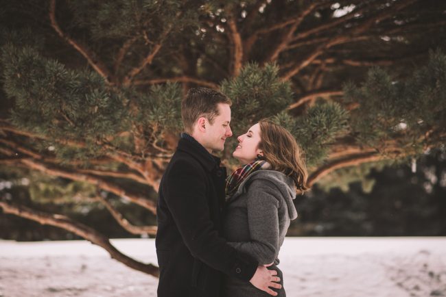 Beautiful Winter Engagement Photography