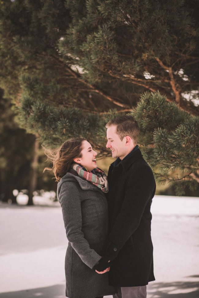 Beautiful Winter Engagement Photography