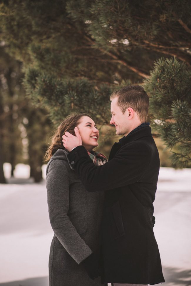 Beautiful Winter Engagement Photography
