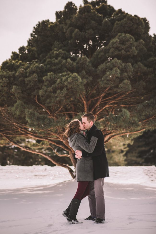 Beautiful Winter Engagement Photography