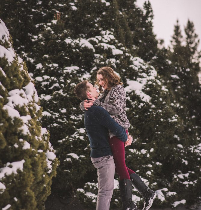 Romantic Winter Engagement Session