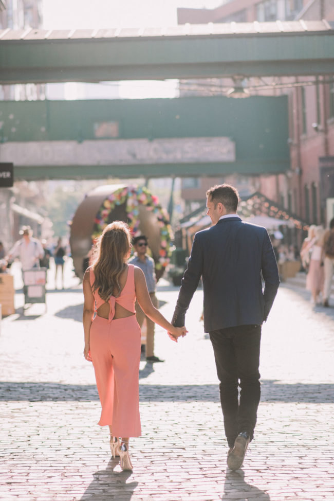Distillery District Engagement Photography