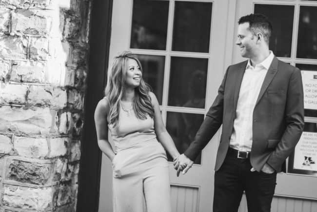 Distillery District Engagement Photography