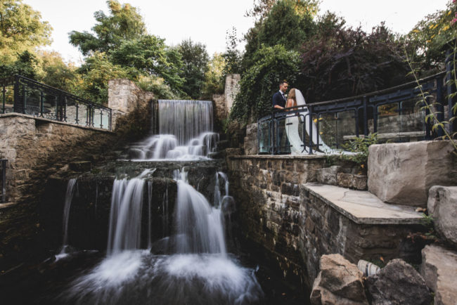 Ancaster Mill Waterfall Wedding Photos