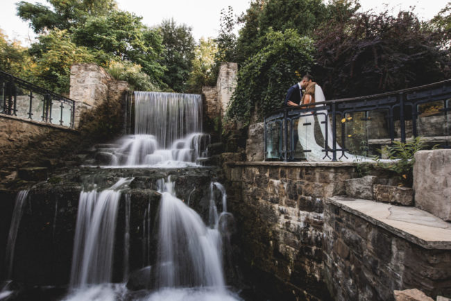 Ancaster Mill Waterfall Wedding Photos