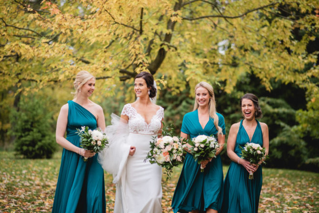 Elora Mill Autumn Wedding Photography