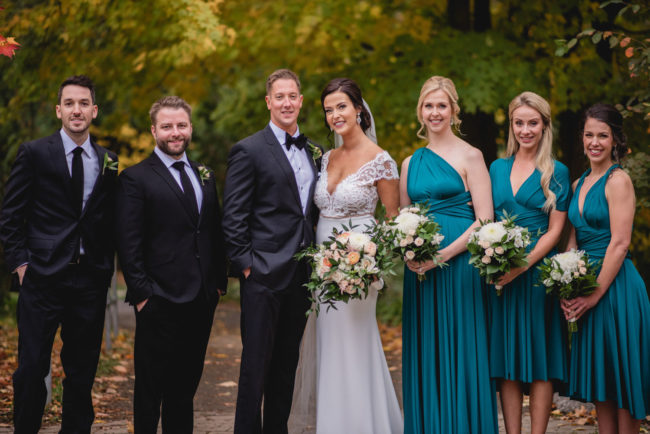 Elora Mill Autumn Wedding Photography