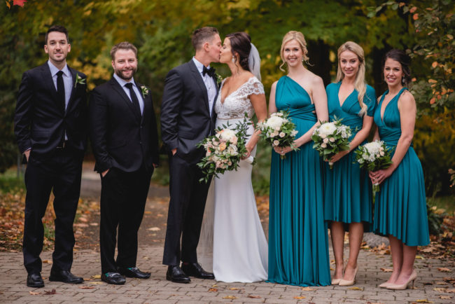 Elora Mill Autumn Wedding Photography