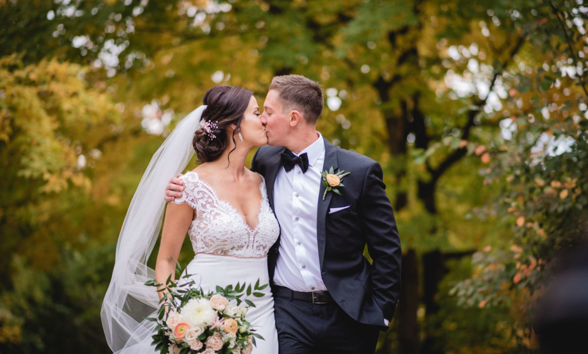 Elora Mill Autumn Wedding Photography