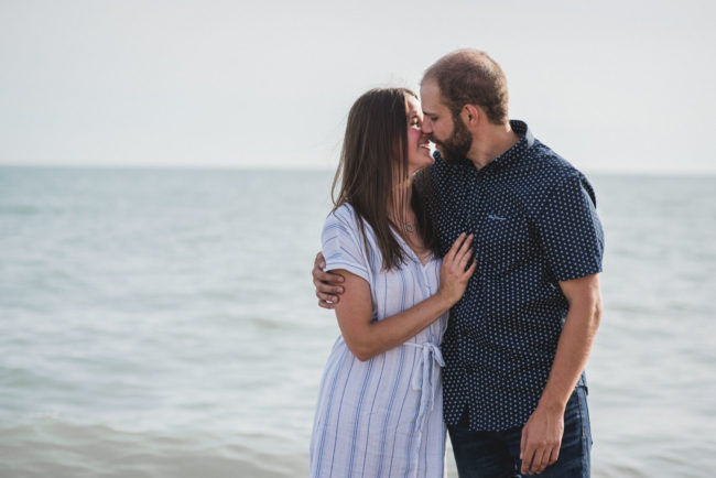 Port Stanley Sunset Beach Engagement Photography