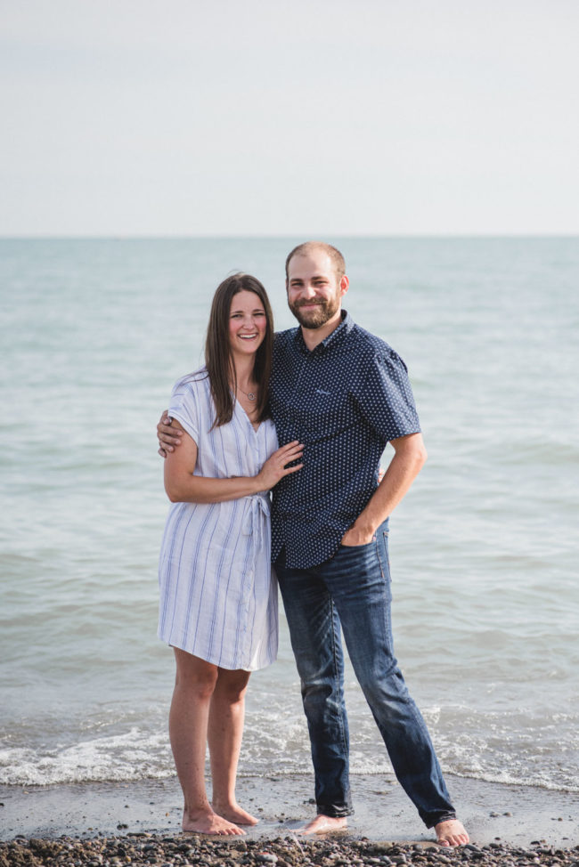 Port Stanley Sunset Beach Engagement Photography