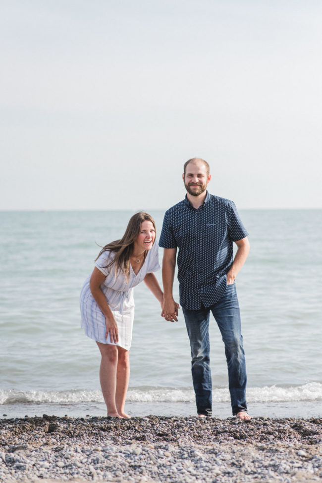 Port Stanley Sunset Beach Engagement Photography
