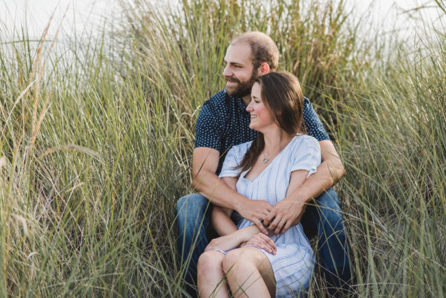 Beach engagement photographer