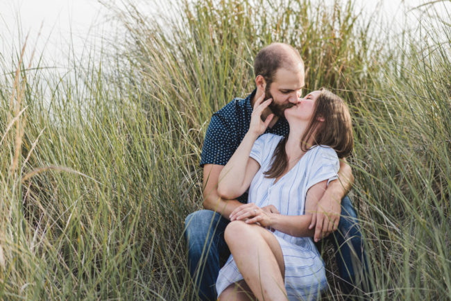 Beach engagement photographer
