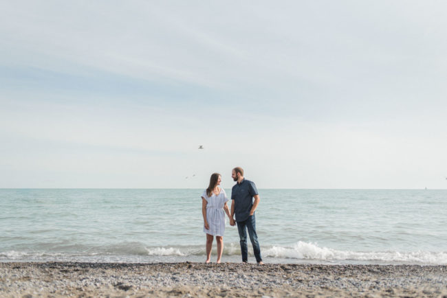 Beach engagement photographer