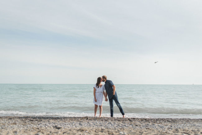 Beach engagement photographer