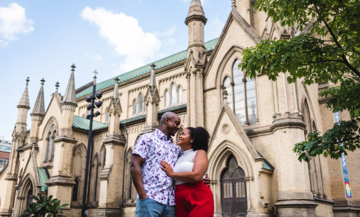 Cathedral Church of St James Engagement Photography Toronto