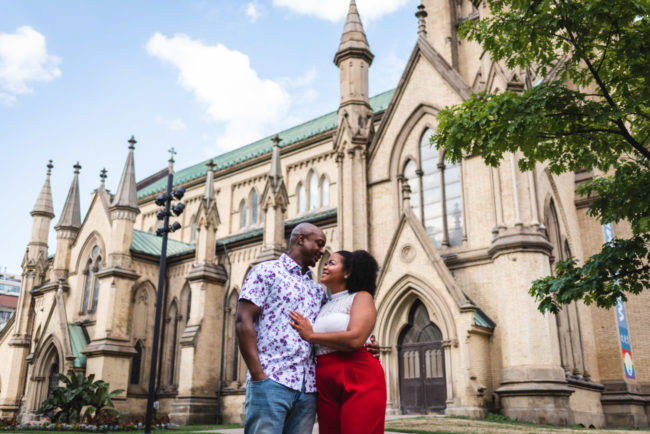 Cathedral Church of St James Engagement Photography Toronto