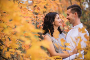 Colourful Autumn Engagement Photography