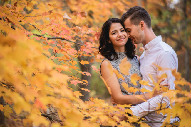 Colourful Autumn Engagement Photography