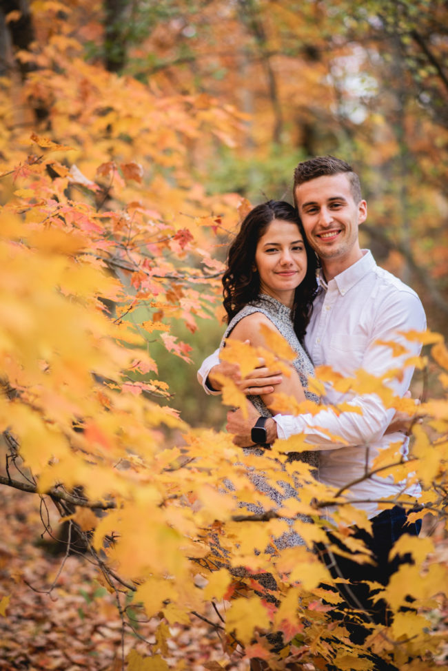 Colourful Autumn Engagement Photography