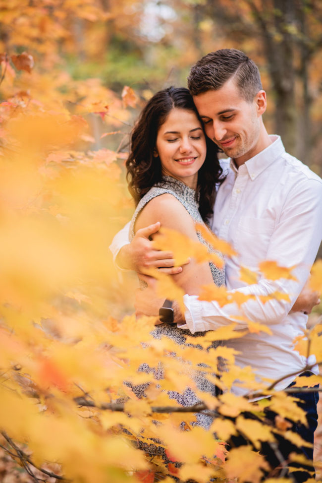 Colourful Autumn Engagement Photography