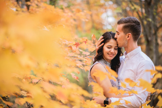 Colourful Autumn Engagement Photography