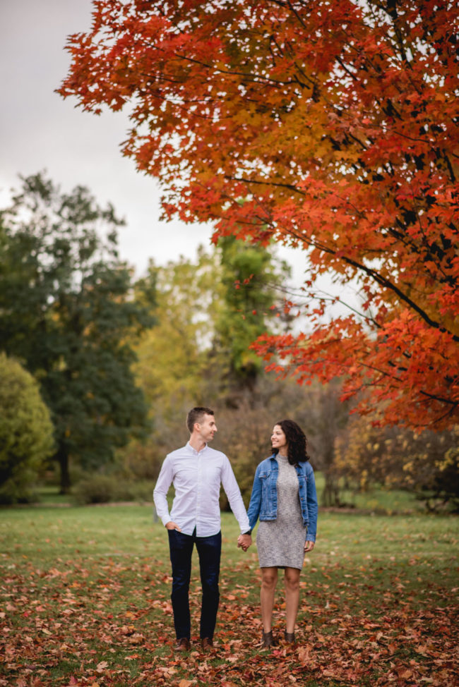Colourful Autumn Engagement Photography